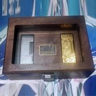 2 Slot Walnut Lighters Collection Display Case - For Dunhill Rollagas Lighters