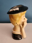 Vintage Napco  Lady Head Vase 5  Reproduction