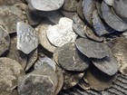 Hammered Medieval Hungarian Silver Coins  Small Chips  Great Detail 