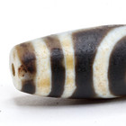 Large Old Tibetan Two-eye Ruyi Pattern Agate Dzi Bead Handmade Protective Amulet