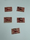 1946 5 Cent United States Air Mail Stamp Scott Used Red Postage Stamp Collecting
