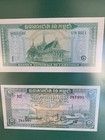 Vtg Uncirculated Cambodian Banknotes Framed Riels 1970s Paper Money Currency Art