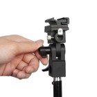 Photo Flash Bracket B Adapter Hot Shoe Swivel Light Stand Mount Umbrella Holder