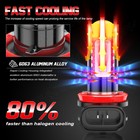 H11 Led Fog Light Bulb High Power 200w Lamps 6000k White Foglight Bulbs Drl Kit
