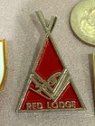 Vintage Ski Resort Enamel Ski Pins  Keystone  Red Lodge  Pine Mountain