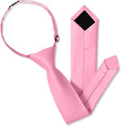 Boys Black Tie Pre-tied Adjustable Kids Solid Color Necktie For Age 8-12 Years W