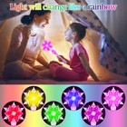 Kingglee Light Up Frozen Snowflake Wands Soundmotion Sensitive Magic Toy For