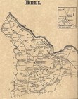 Bell Avonmore Salina Bell Point Perryville  Pa 1867 Map Landowners Names Shown