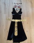 Cleopatra Women   s Halloween Costume In Black And Gold