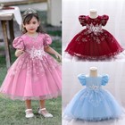 Girls Bridesmaid Dress Toddler Baby Flower Kids Party Wedding Dresses Princess