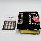 Rainbow Chain Quilt Kit Fabric   Pattern Flower Rose Squares Holly Holderman New