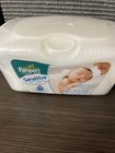 Sealed Original Pampers Sensitive 64 Baby Wipes Refillable Pop Up Box   Refills