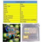 Palio Cj8000 Table Tennis Rubber Thickness 2 2mm Hardness 40-42   black red