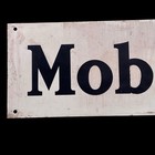 Original Vintage Mobil Oil Metal Sign Gas Station  Advertising Bottle Can Rack