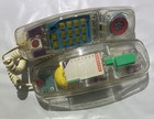 Vintage 80 90s Clear See Through Phone Metrolight Telephone By Fun Products