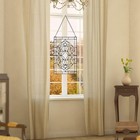 River Of Goods Window Panel Clear Glass Floral Beveled Tiffany-style Hang Decor