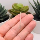 22mm  21g  Silver Plated Eye Pins - Us Seller