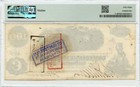 1862  100 Confederate States Of America T-40 Csa Pmg Au58
