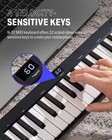     donner N-32 Usb Midi Keyboard Controller 32 Key With Screen Joystick Sequencer