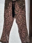 Victoria s Secret Women s 2pc Satin Pajama Set Pink black Graphic Love Button-up