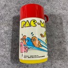 Pac-man 1980 Vintage Thermos Made By Aladdin Industries Inc-good Condition Red