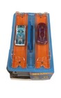 Hot Wheels Race Carry Case Track Set With 2 Hot Wheels Cars Dual Launcher