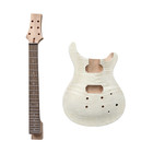 Prs Style Diy Electric Guitar Kits mahogany Body And Neck rosewood Fingerboard