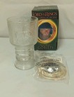 2001 Lord Of The Rings Gandalf The Wizard Light-up 6  Glass Goblet Cup Mug New 