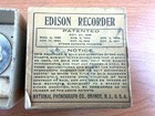 Early Brass Nickel Plated  Edison 2 Min Recorder W box For Edison Phonographs