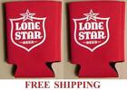 Lone Star Texas Brewery 2 Beer Can Coolers Koozie Coolie Huggie Coozie New