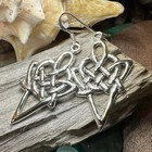 New Solid Sterling Silver Large Celtic Earrings Irish Scottish Ladies Drop 925
