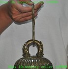 Ancient China Dynasty Temple Bronze Dragon Beast Worte Bell Glocken Gong Statue