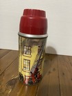 1959 Firehouse Thermos For Lunch Box   Vintage  