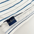 Ralph Lauren Blue White Stripe Jonquil Full Flat Sheet Palm Harbor Discontinued
