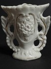 Antique Vieux Paris Porcelain Miniature Spill Vases Pr French Bridal C1860 2 75 