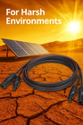Solar Cable 5-50ft 2x12 10awg  Mc4 Connectors On One both Ends for Solar Panels 