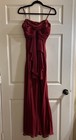 Betsy   Adam By Jaslene Burgundy Formal Dress Size 8 Style B01 100  Polyester