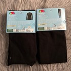 Fruit Of The Loom Thermal Set Womens Size Small Black Waffle Crew Shirt Pants