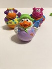 Vintage Playskool Weebles Wobble  Lot Of 6 Characters With Cart