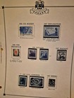 Canad   Stamps On Page Collection Stamps Used Collection  1950 s 