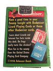 Vintage 1998 Budweiser Beer Playing Cards Louie The Lizard Sealed Nos Man Cave