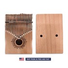 New Kalimba 17 Keys Finger Piano With Tuning Hammer And Instructions
