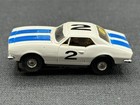 Aurora T-jet Wild Ones White And Blue Camaro Slot Car Vintage Stripe