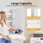 Modern Foldable Wall Mount Ironing Board Cabinet Built In Swivel Board W mirror