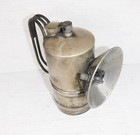 Antique Dewar It s Trouble Proof Brass Carbide Coal Miner   s Cap Lamp Lantern