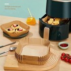 100pcs Air Fryer Disposable Paper Liner Non-stick Baking Oil-proof Liners Square