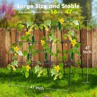 Gojaway Cucumber Trellis For Garden Vegetable Trellis  47 24inch Arch  Black