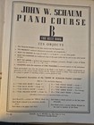 Vintage 1945 John W Schaum Piano Course Book B The Blue Book Belwin Sheet Music