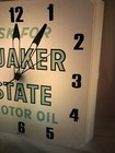 Vintage Ask For Quaker State Motor Oil Plasticlight Up Clock