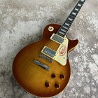 Fast Shipping U s Custom Lp Brown Electric Guitar Hh Pickups Chrome Parts